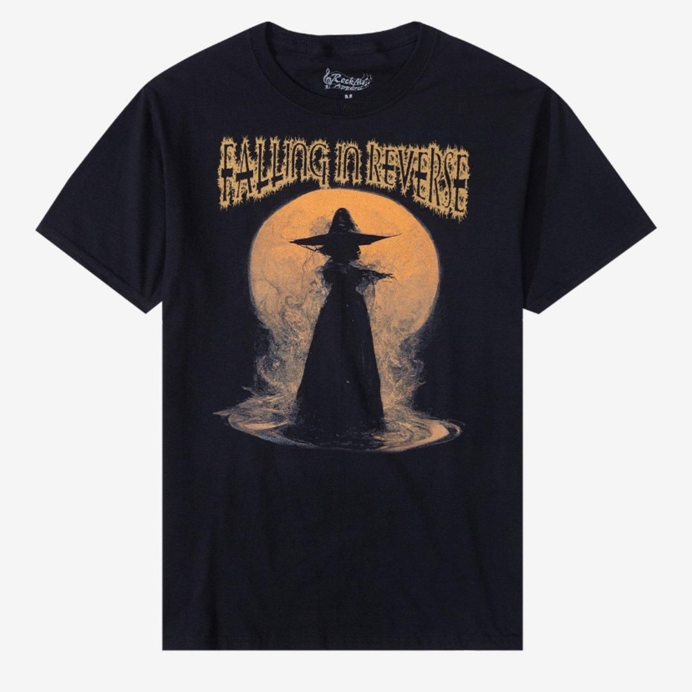 Falling In Reverse Ghostly Witch Boyfriend Fit T-Shirt Hot Topic Metal Music